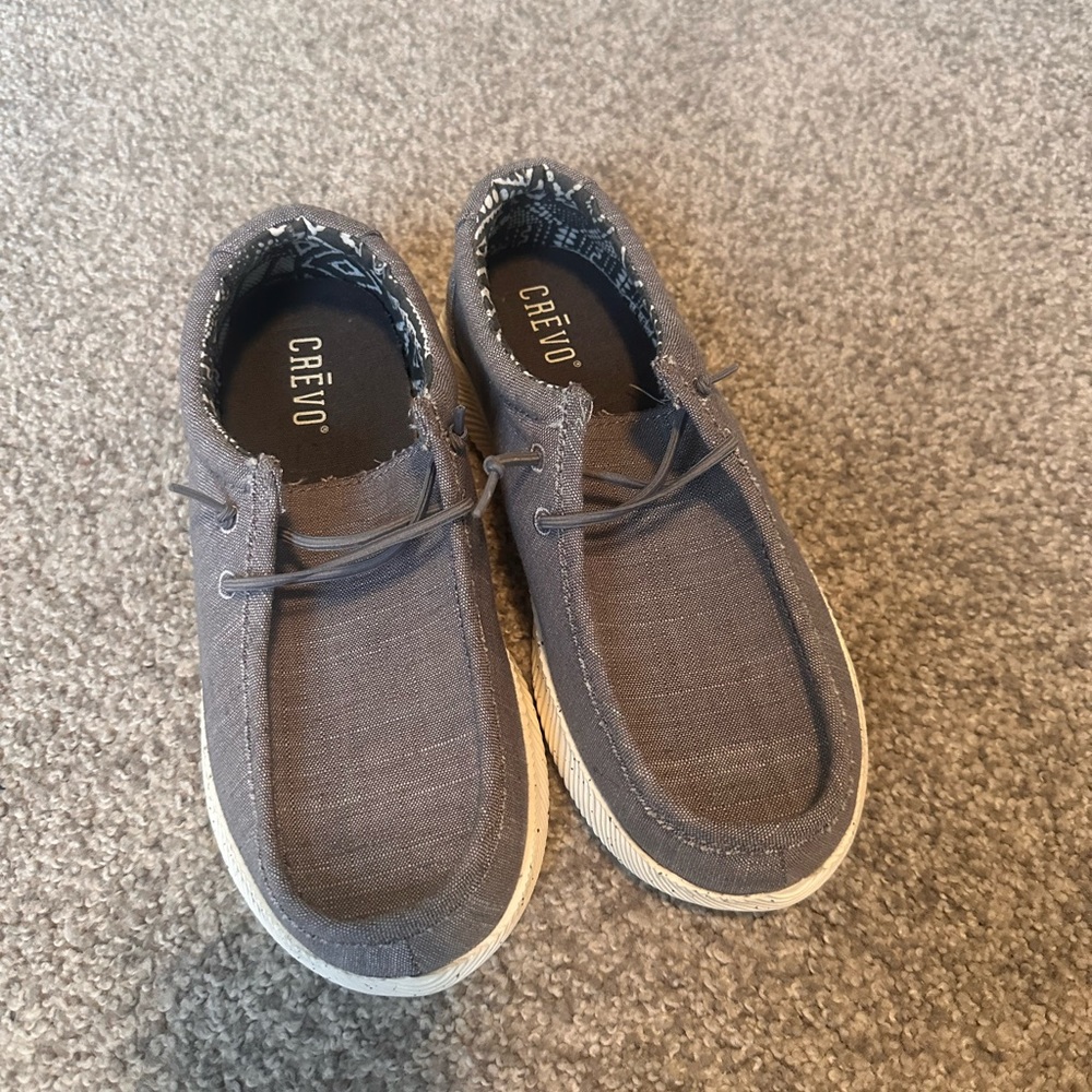 Crevo boys shoes slip-on gray - size 2